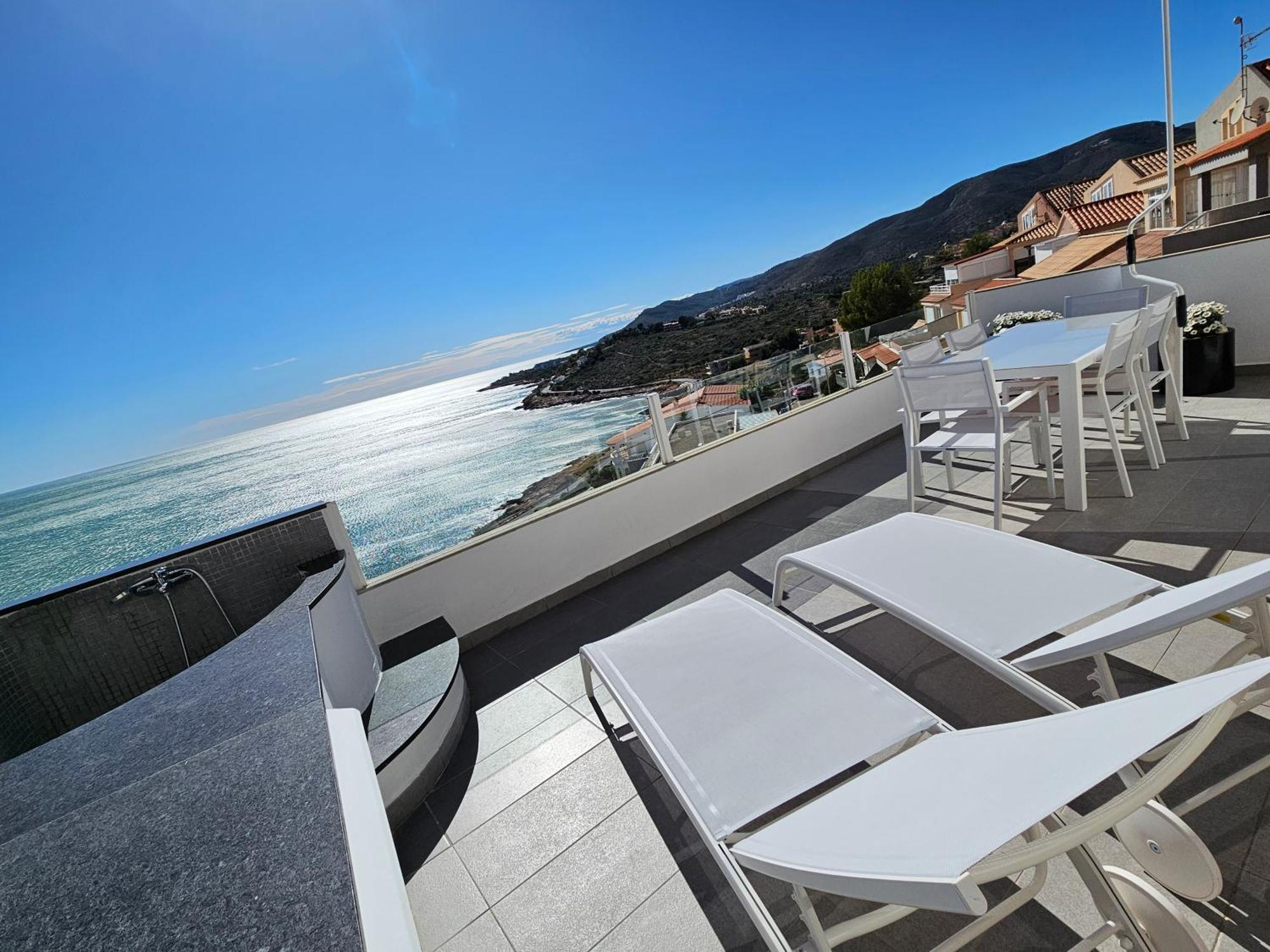 Апартаменты Fantastico Duplex Con Vistas Impresionantes Al Mar Пеньискола Экстерьер фото